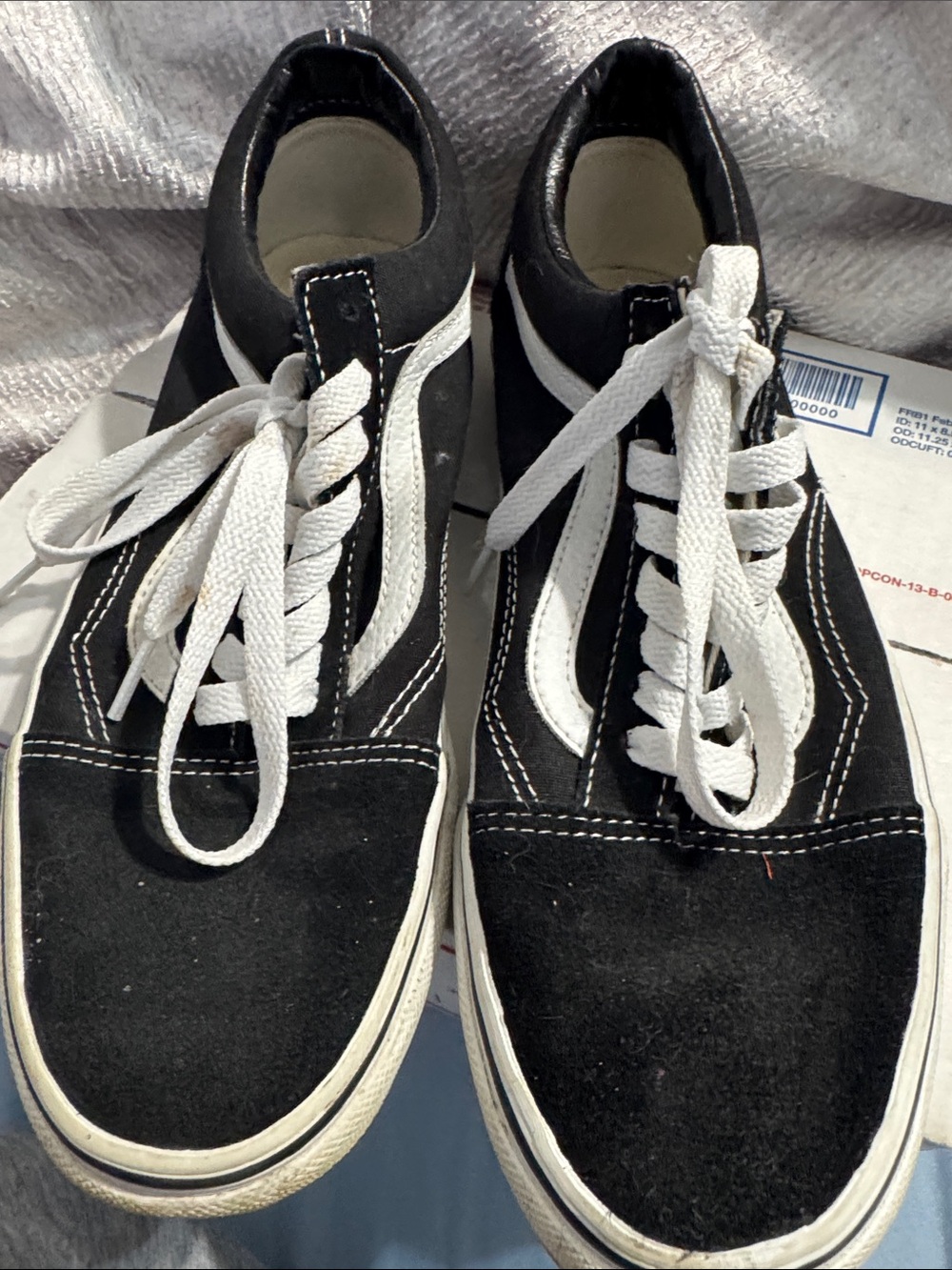 Vans Black and White Old Skool Sneakers